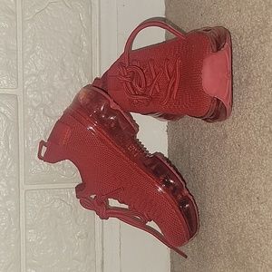 Miss Lola Mini Chase The Dream Red Toddler Sneaker - Size 6 Red